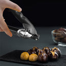 Stainless Steel Chestnut Clip Walnut Pliers Nut Opener Kitchen Tool (Black)