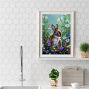 Rabbit 5D Full Round Drill Diamond Painting Crystal Mosaic Kits Wall Decor Newly