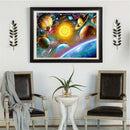 Powlance 5D DIY Full Drill Round Diamond Painting Embroidery Night Sky Cross Stitch