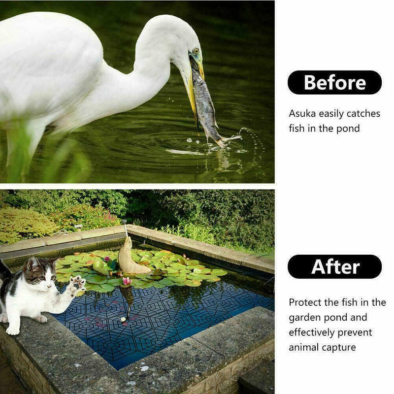 10xPond & Fish Guard Protector Floating Net Protective For Fish Covers Safe J3T8