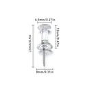 Plastic Reusable Stationery Supplies Drawing Pins Clear Push Pins Push Pins