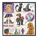 DIY Printed Canvas Cross Stitch Kits Halloween Day Animal 11CT Needlework Set