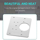 Cabinet Cupboard Furniture Drawer Window Steel Hinge Repair Plate Hardware Newly