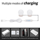 2pcs LED Makeup Mirror Light Bulb USB Dimmable Dressing Table Vanity Lamp Newly