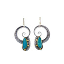 Elegant Metal Drop Dangle Earrings Turquoise Earrings Top Pendant T3K1 O7K4