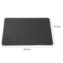 Silicone Mat Barbecue Grill Pad Pizza Baking Tray Kitchen Tools (Black)