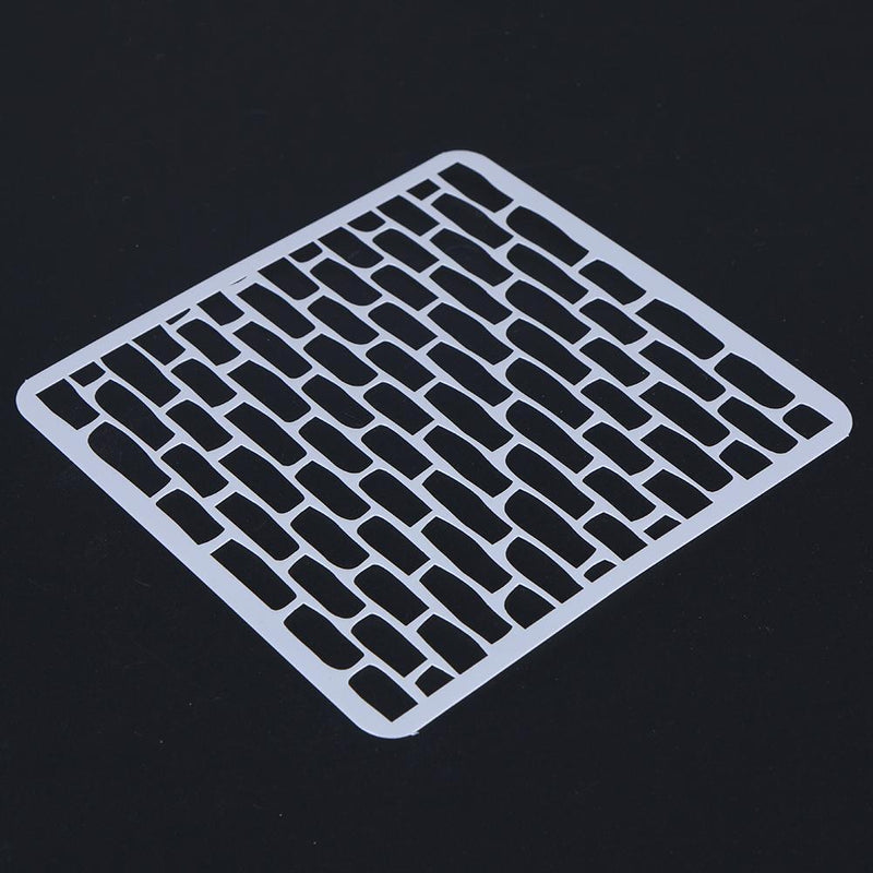 Handmade DIY Coffee Stencils Template Strew Pad Duster Spray(18 Bricks)