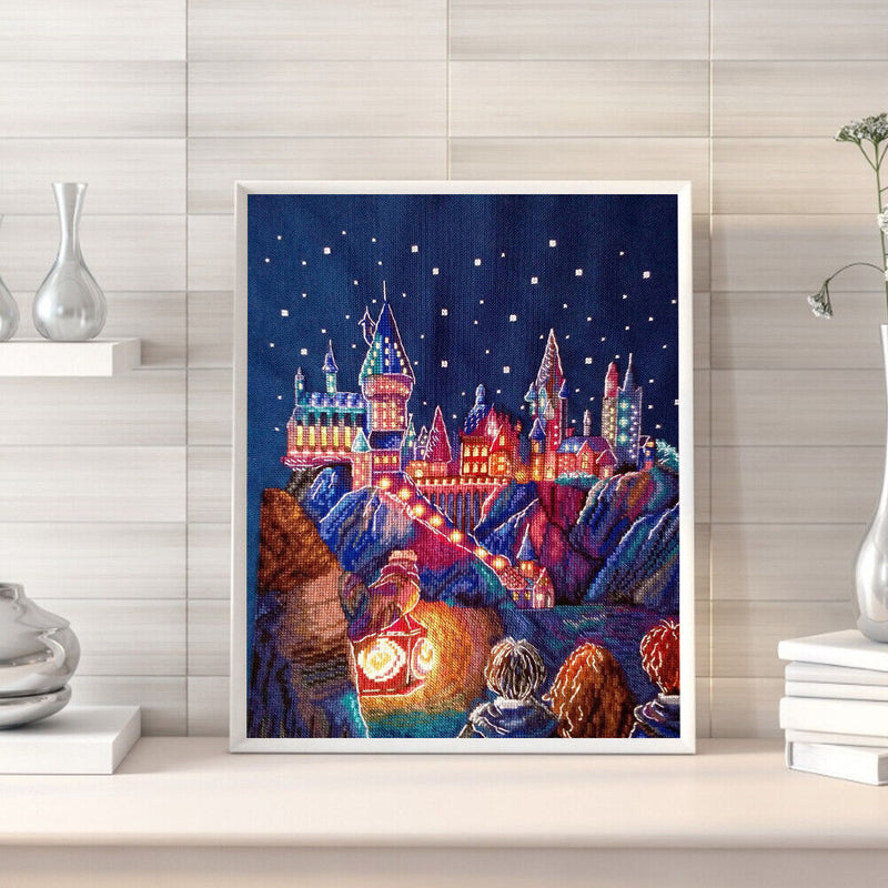 11CT Full Cross Stitch Magic College Counted DIY Kits Handmade Embroidery