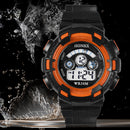 Outdoor Multifunction Waterproof Unisex Sports Electronic Watch (Orange)