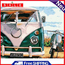 Bus Motorcycle Oil Paint By Numbers Kits DIY Handpainted on Canvas Wall Pictures