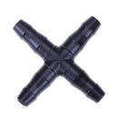 20pcs 4-Way Irrigation Connector Water Pipe Diverter Straight Cross