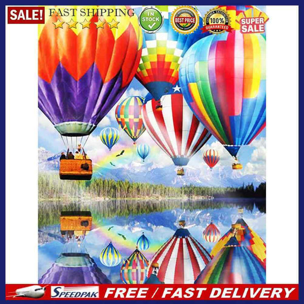 Hot Air Balloons Oil Paint By Numbers Kits DIY Wall Art Picture Craft Home