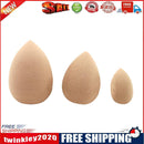 3pcs Soft Makeup Sponge Puff Face Foundation Powder Cosmetic Tool (Coffee)