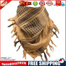 Arab Keffiyeh Shemagh Shawl Scarves Warm Windproof Sports Bandanas (Khaki)