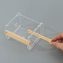 Transparent Multifunction Hand Account Tape Cutter Storage Box Tape Seat Tape