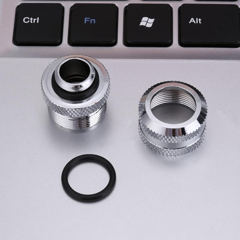 G1/4 14mm OD 4 Laps Hard Tube Quick Fitting Connector for PC Water Cooling