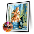 5D DIY Full Drill Diamond Painting Older Couples Cross Stitch Mosaic Kits Dec