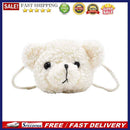 Fashion Plush Shoulder Handbag Cute Bear Shaped Kids Girls Mini Top-handle Purse