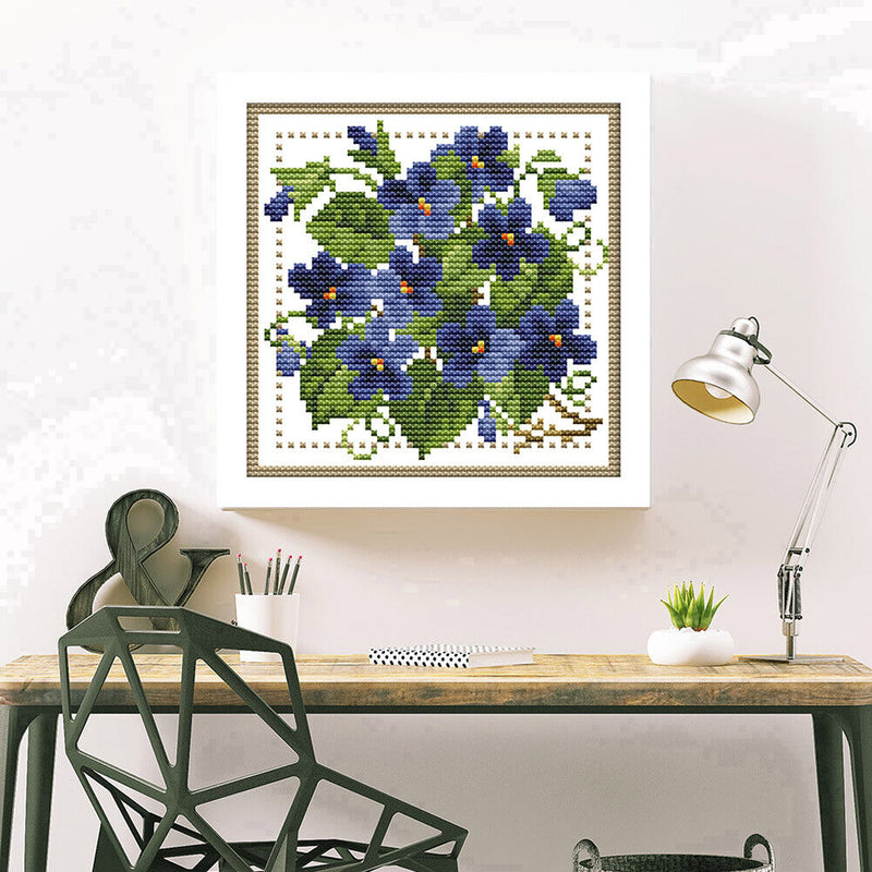Partial Cross Stitch Kit February 14CT Counted DIY Needlework Decor (H424)