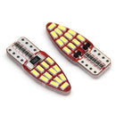 3014 24SMD LED 12V License Plate Light T10 W5W Dome Map Car LED Reading Bulbs