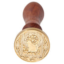 Retro Animal Pattern Wax Seal Stamps Wooden Handle Sealing Wax DIY Craft Gift