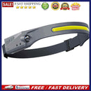 COB LED Headlamp Sensor Headlight Flashlight USB Rechargeable Outdoor Work