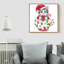 5D DIY Diamond Painting Christmas Cup Cat Cross Stitch Embroidery Mosaic Newly