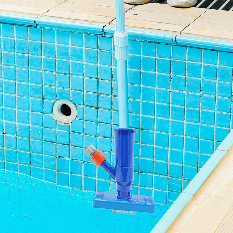 Swimming Pool Jet Vacuum Cleaner with 5 Poles for Above Ground Pool Spas Ho