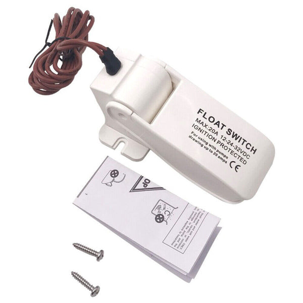 Portable For Bilge Pump Boat 12V 24V 32V DC Automatic Water Level Float Switch