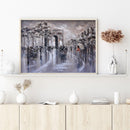DIY Hand Painted Paint By Numbers Oil Canvas Picture Black White Street Gift Kit