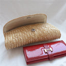 Wheat Straw Woven Clutch Handmade Lady Wallet Casual Purse Bag Envelope Handbags