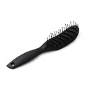 Curved Anti-Static Hair Massage Comb Salon Wet Dry Styling Brush (Black) Newly