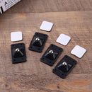 4pcs Universal Storage Box Caster Wheel Self Adhesive Pulley Ball (Black) Newly