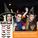 Halloween Clown Mouth Tattoos Removable 12 Piece for Costume Parties Role Plays