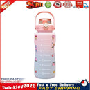 1500ml Colorful Water Kettle w/ Marker Large Sports Drink Frosted Cup (B) Newly