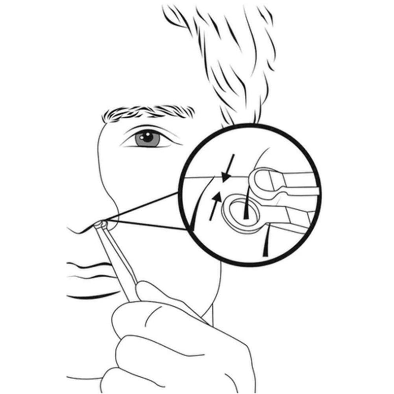 Nose Hair Trimming Tweezers Steel Eyebrow Nose Hair A A Ship Cut Free X6P0