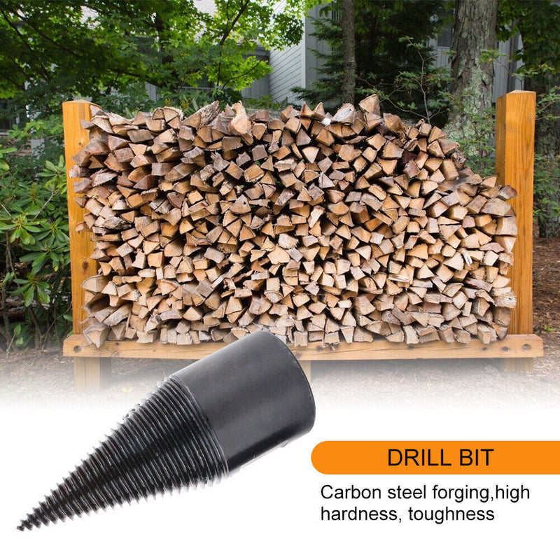 4pcs Woodworking Wood Separator Spiral Cone Reamer Splitter Drill Bit (B) Newly