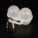 2 Grid Plastic Portable Camping Picnic Storage Box Egg Carton Egg Tray Eggs Case