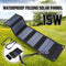 Waterproof Foldable Battery Charger 15W 5V USB Solar Panel Pack for Phone