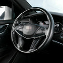 Car Steering Wheel Booster Non-Slip Cover Black Carbon Fiber Auto Accessories