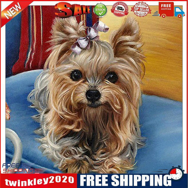 5D DIY Diamond Painting Dog Cross Stitch Embroidery Wall Art Needlework Kit