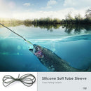 1m DIY Silicone Soft Rigs Tube Sleeve for Carp Fishing Tackles (Black)