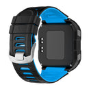 Silicone Strap Bracelet Watch Band for Garmin Forerunner 920XT (Black Blue)