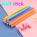 10pcs DIY Simple Flexible Hair Curling Stick Fashion Hair Curler Tool (5)