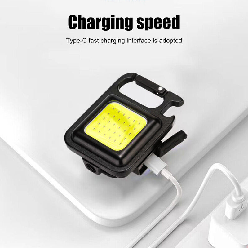 #A 6W COB LED Flashlight Camping Outdoor 400lm IPX4 Waterproof Pocket Clip Lam