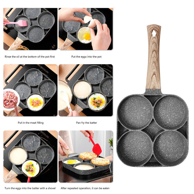Omelet Frying Pot Pan Non-stick Egg Dumpling Ham Pancake Steak Breakfast Maker