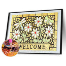 5D DIY Full Round Drill Diamond Paint Dragonfly Flower Mosaic Rhinestone Drawing