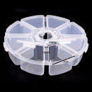 Organizer Empty Storage Box Nail Art Rhinestones Case 8 Grids Jewelry Container