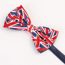 Men Pre Tied Bow Tie Union Jack Party Fancy Dress Platinum Jubilee Wedding Z4Q8