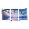 Purple Cloud 5D DIY Full Drill Diamond Painting 3-pictures Combination Kit